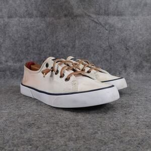 Sperry Shoes Womens 5.5 Sneakers Sea Coast Casual Flat Slip On Canvas Top Sider